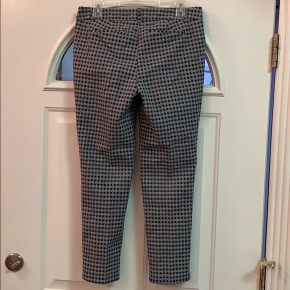 {Hilary Radley}Sz 6Blk/Blue/Wht CropPants - Picture 5 of 7